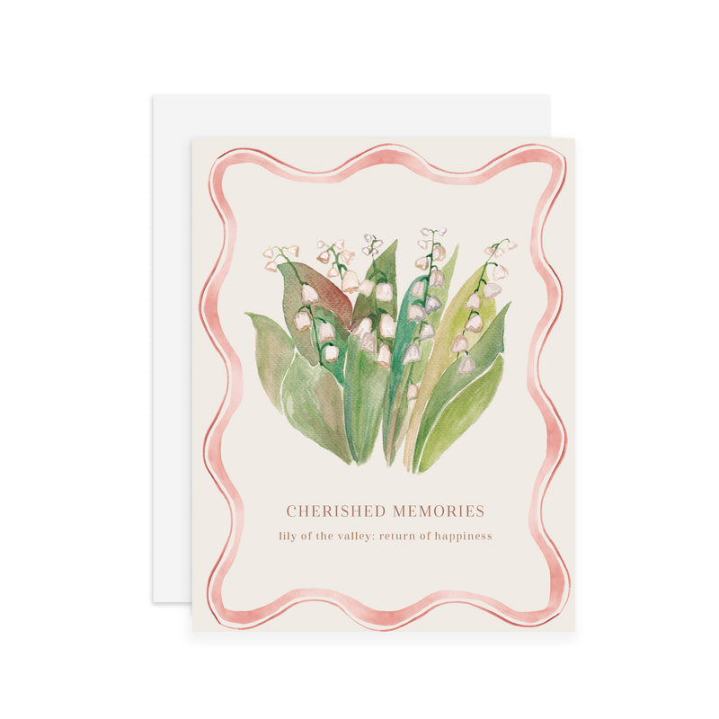 Lily of the Valley - A2 notecard