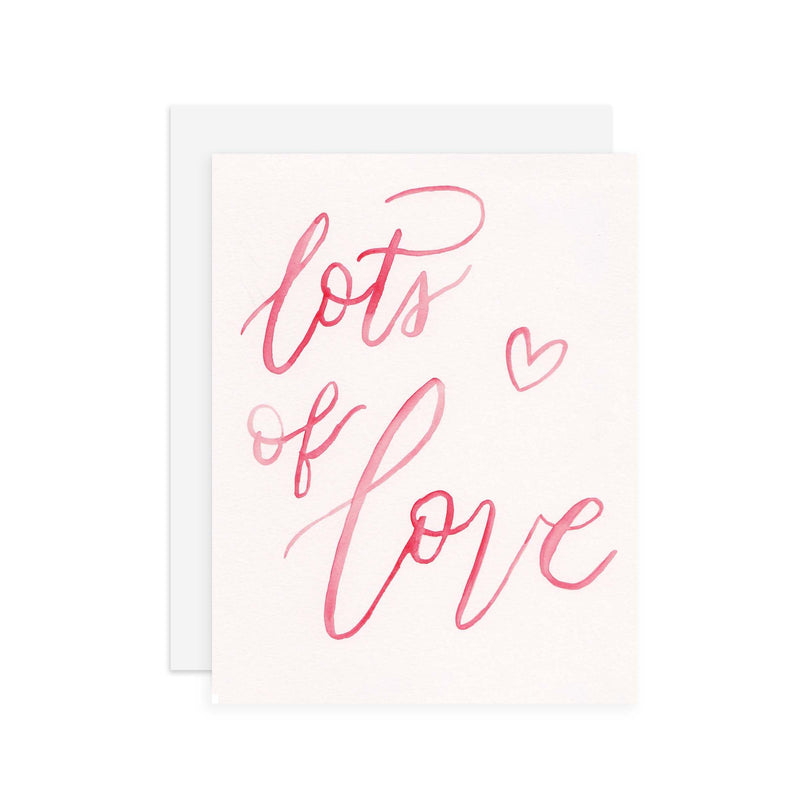 Lots of Love - A2 notecard