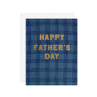 Plaid Father's Day - A2 note card