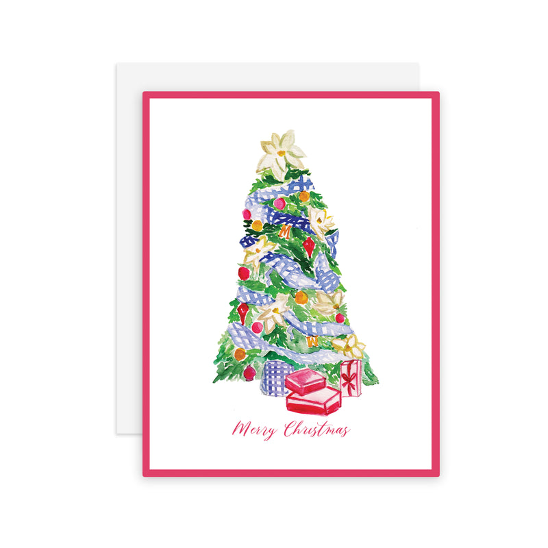 Gingham Tree - A2 notecard