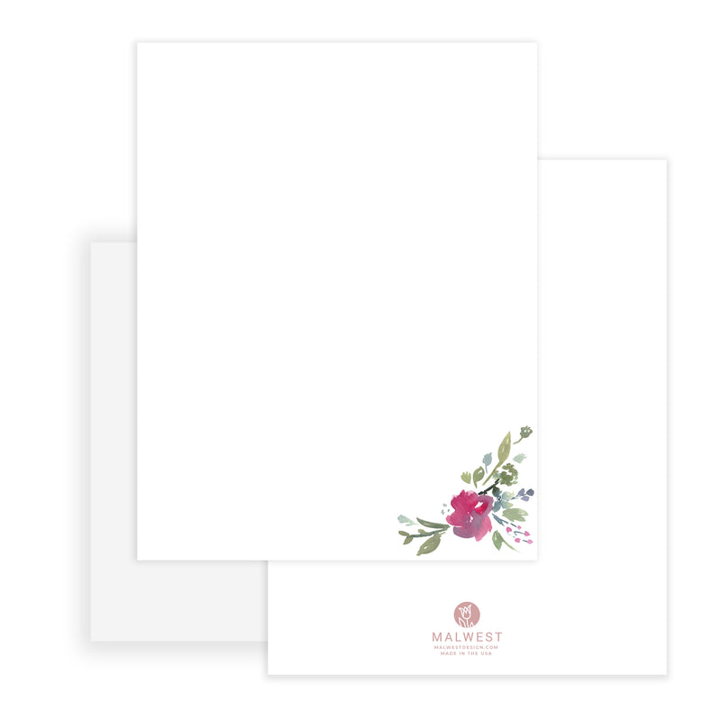 Meredith Floral Stationery Set of 10