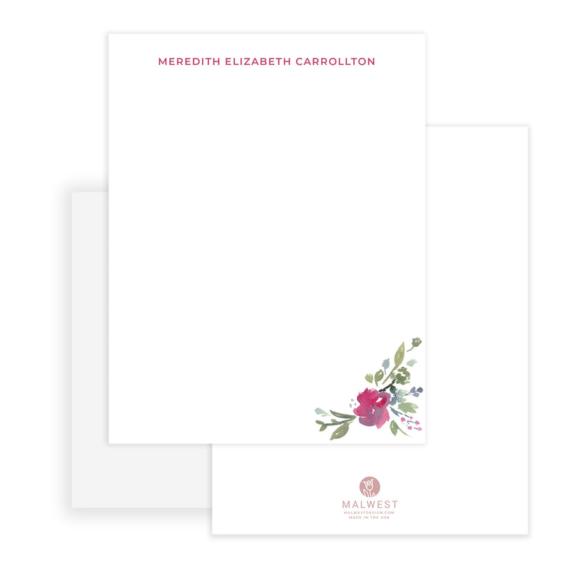 Meredith Floral Stationery Set of 10