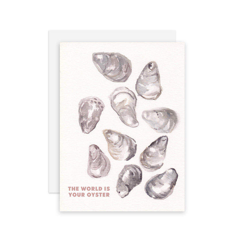 World Is Your Oyster - A2 notecard