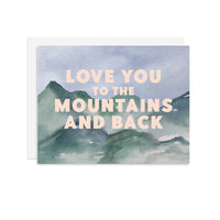 Mountain Love - A2 note card