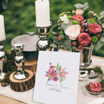Custom Bouquet Wedding Guest Book Alternative