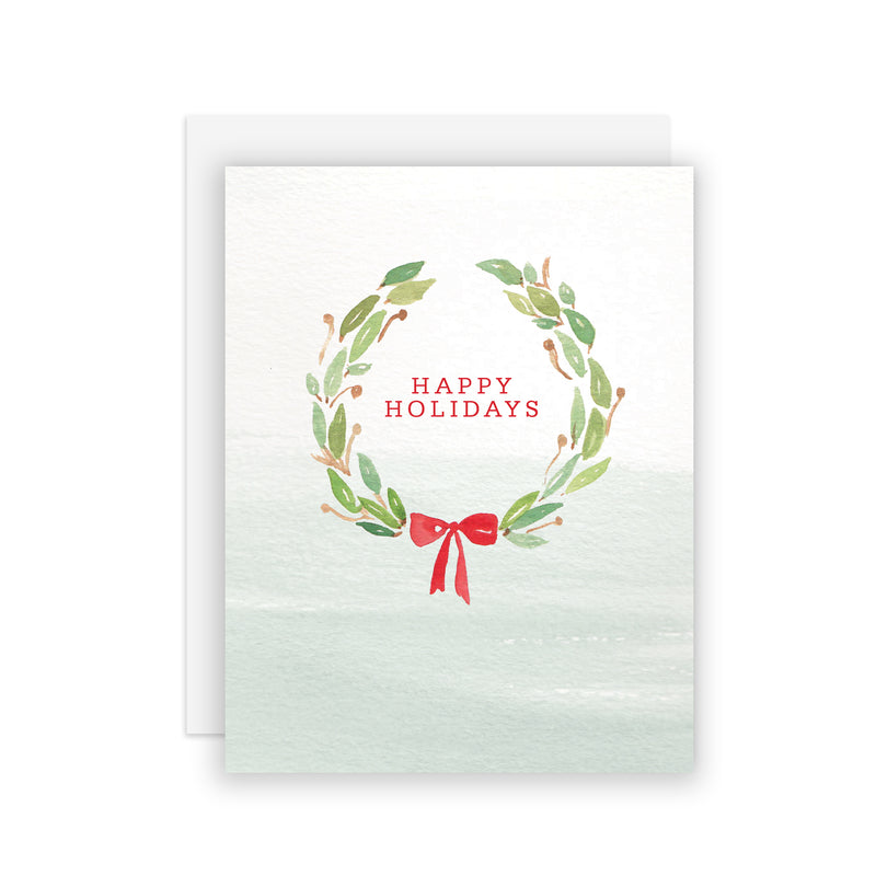 Holiday Wreath - A2 notecard