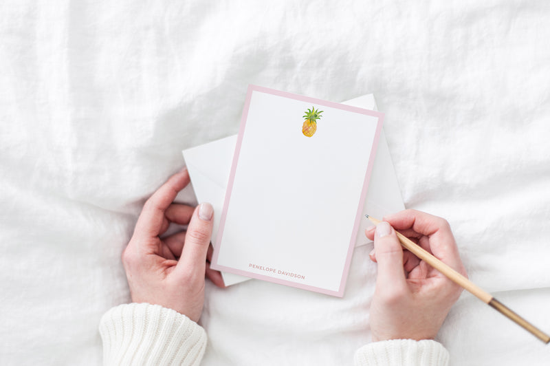 Pineapple Stationery Set of 10