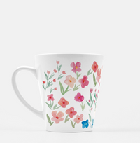 Bright Floral Latte Mug