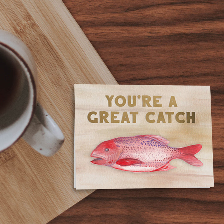 Great Catch - A2 note card
