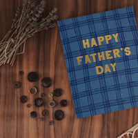 Plaid Father's Day - A2 note card