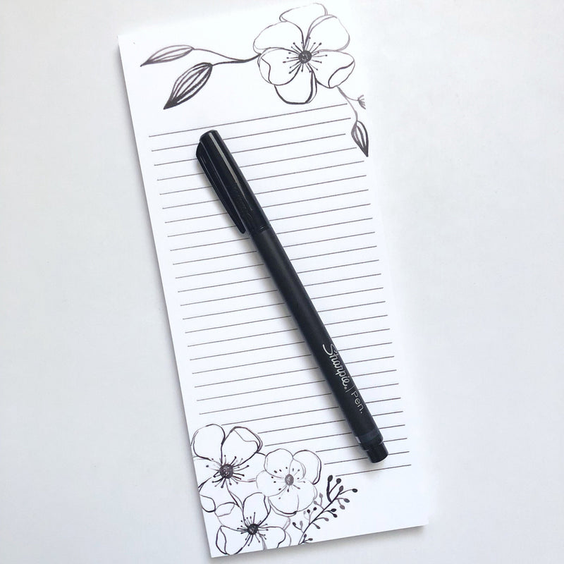 Anemone Floral Notepad