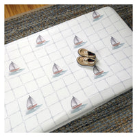 Sailboat Print | Crib Sheet (fitted)