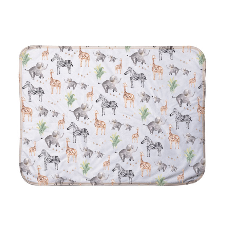 Safari Print | Sherpa Baby Blanket