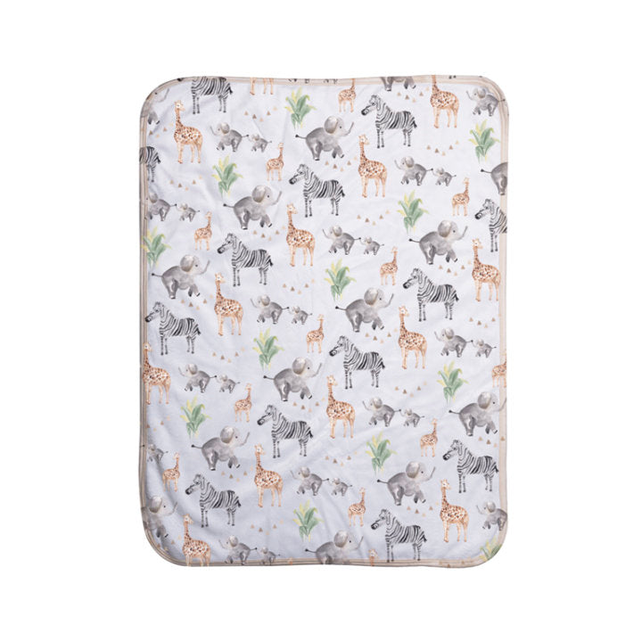 Safari Print | Sherpa Baby Blanket