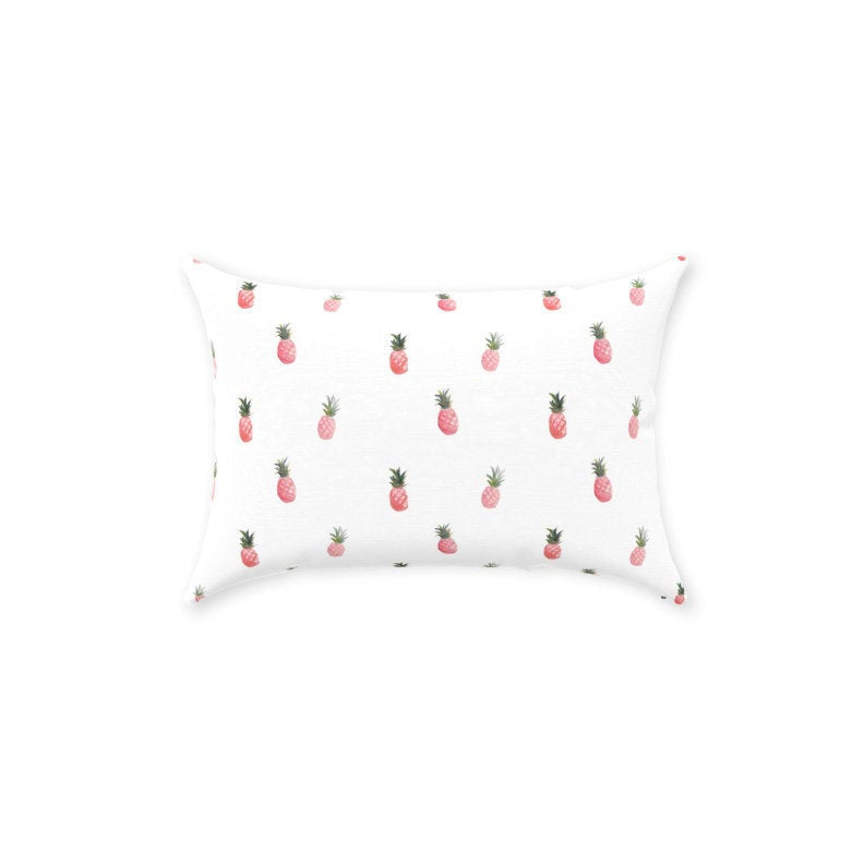 Pink Pineapple Pillow 14"x20"