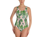 Pink Palm One-Piece Swimsuit